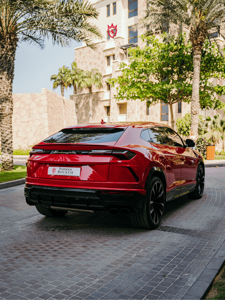 Rent Lamborghini red Dubai