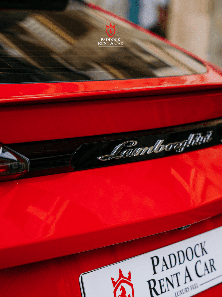 Rent Lamborghini red Dubai
