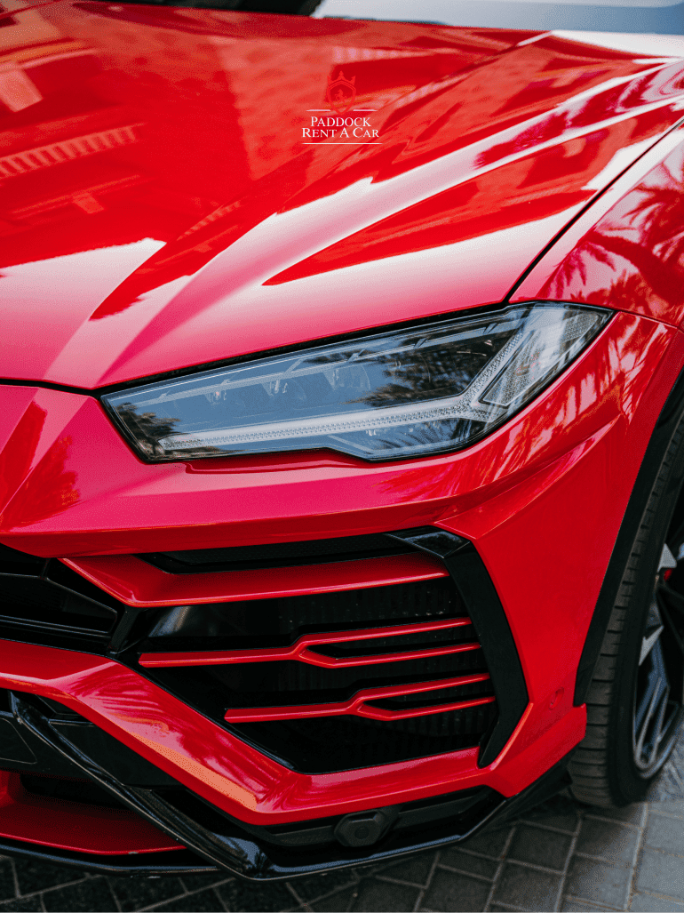 Rent Lamborghini red Dubai
