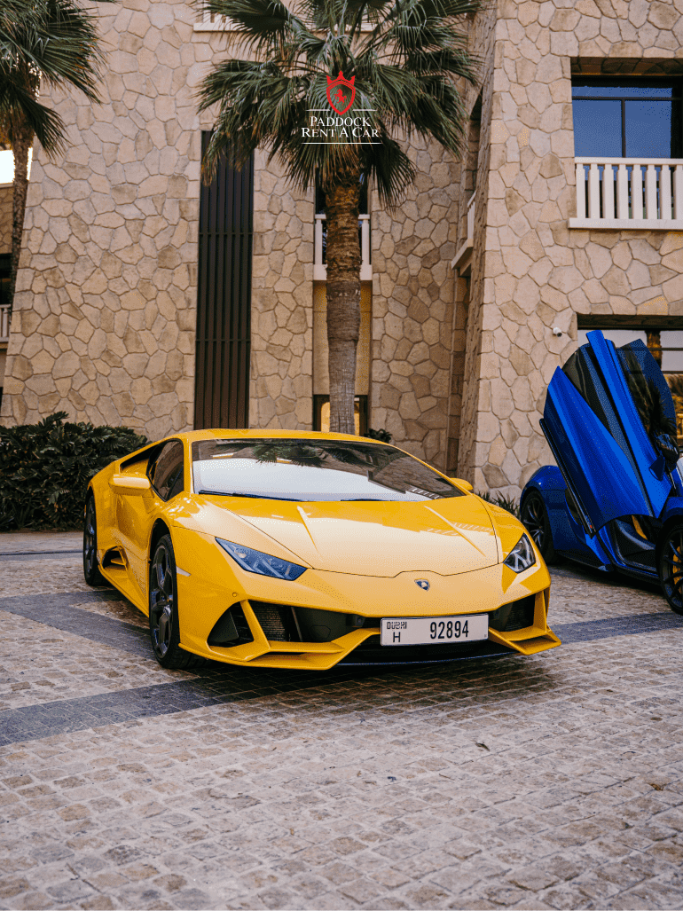Rent Lamborghini evo Dubai