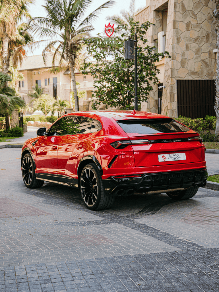 Rent Lamborghini red Dubai