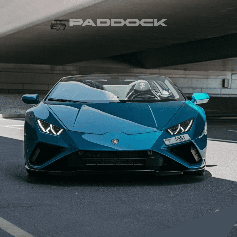 Rent Lamborghini Huracan EVO Spyder (blue)