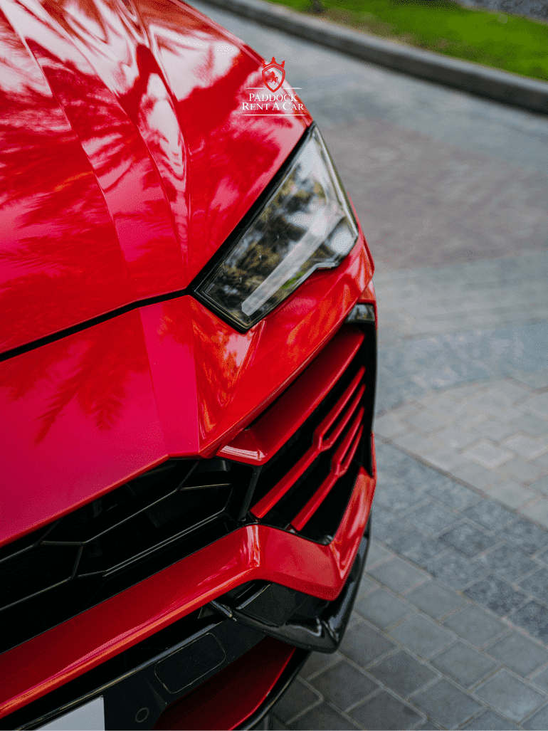 Rent Lamborghini red Dubai