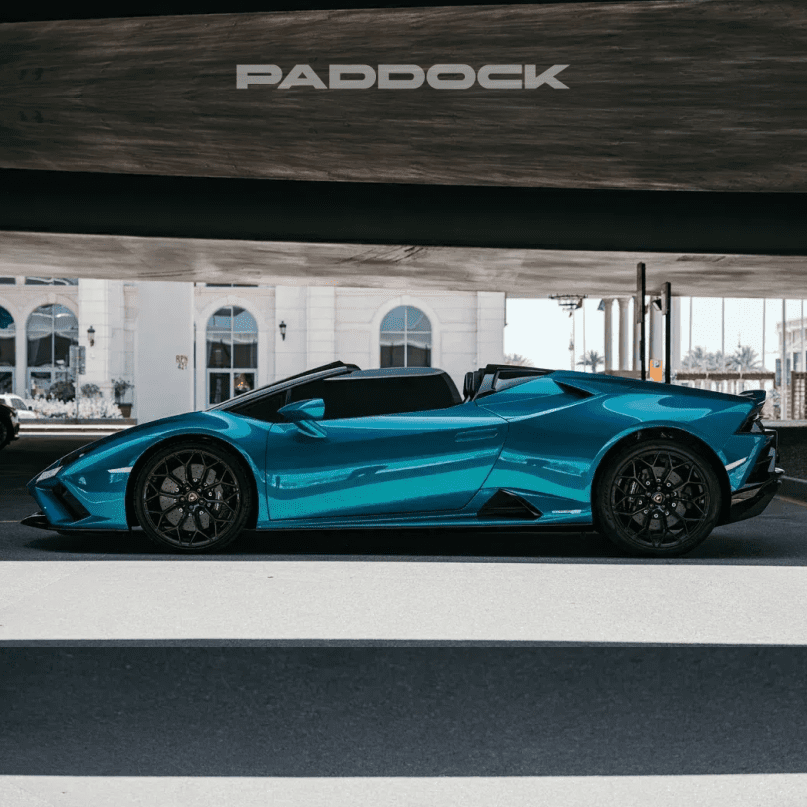 Rent Lamborghini Huracan EVO Spyder (blue)