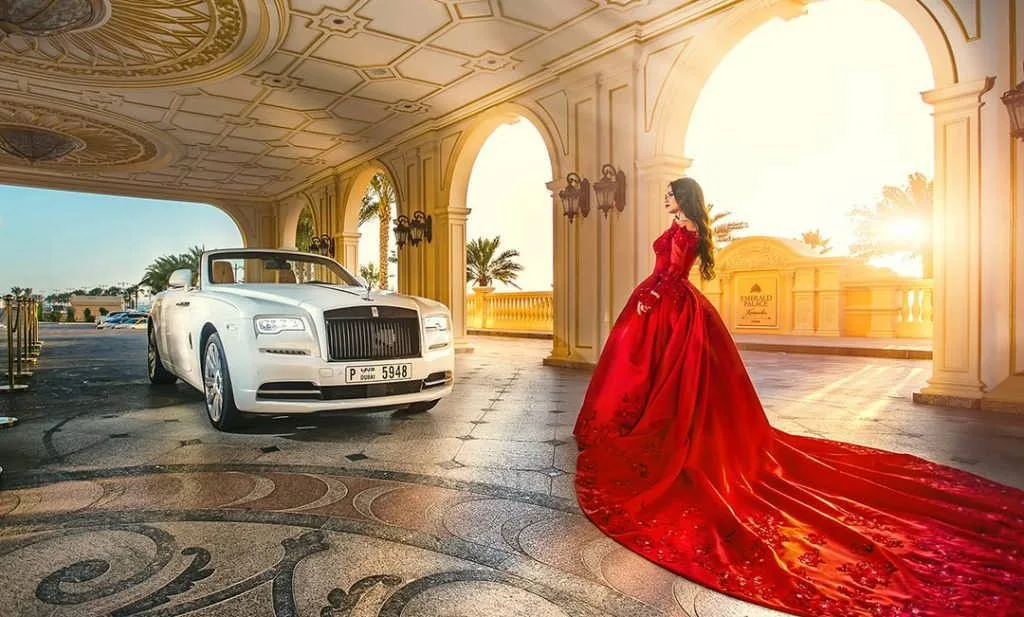 Photoshoot with luxury car rental Dubai