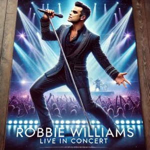 Robbie Williams en concert à Abu Dhabi 2024